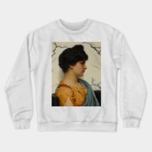 An Arcadian Beauty by John William Godward Crewneck Sweatshirt